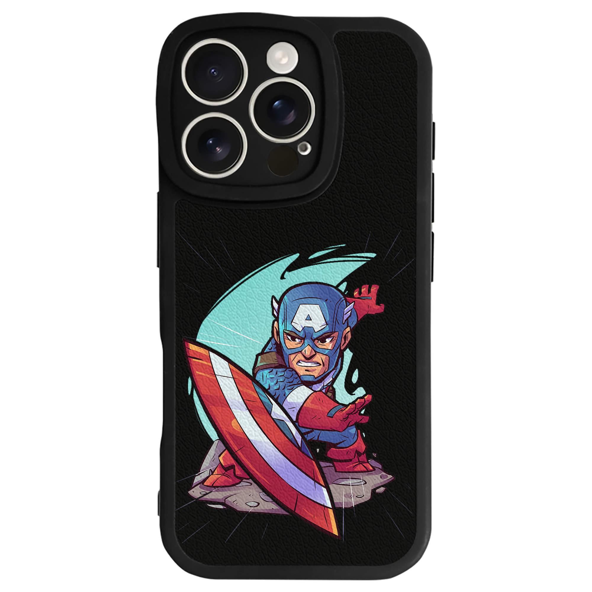 （画像用） アベンジャーズ The Avengers 【iPhone 16シリーズ対応】シリコンスマホケース（レザー調） 材質：シリコン